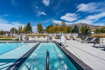Poolside lifestyle area
